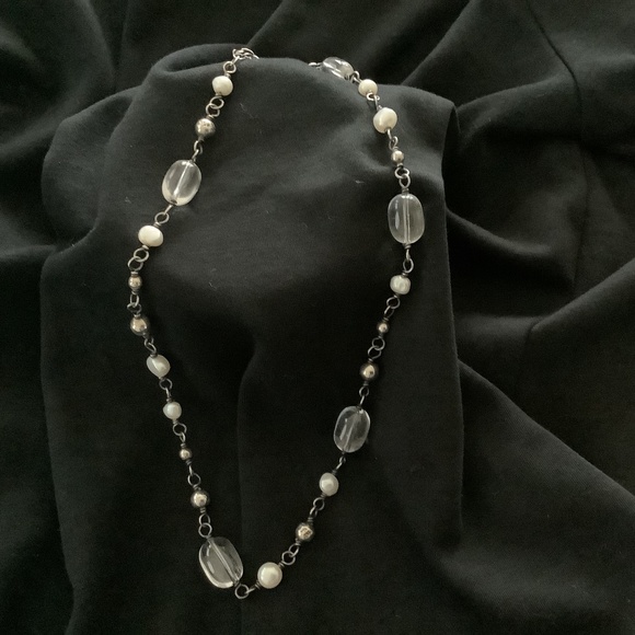 Silpada Sterling Pearl and Crystal Necklace - Picture 1 of 2